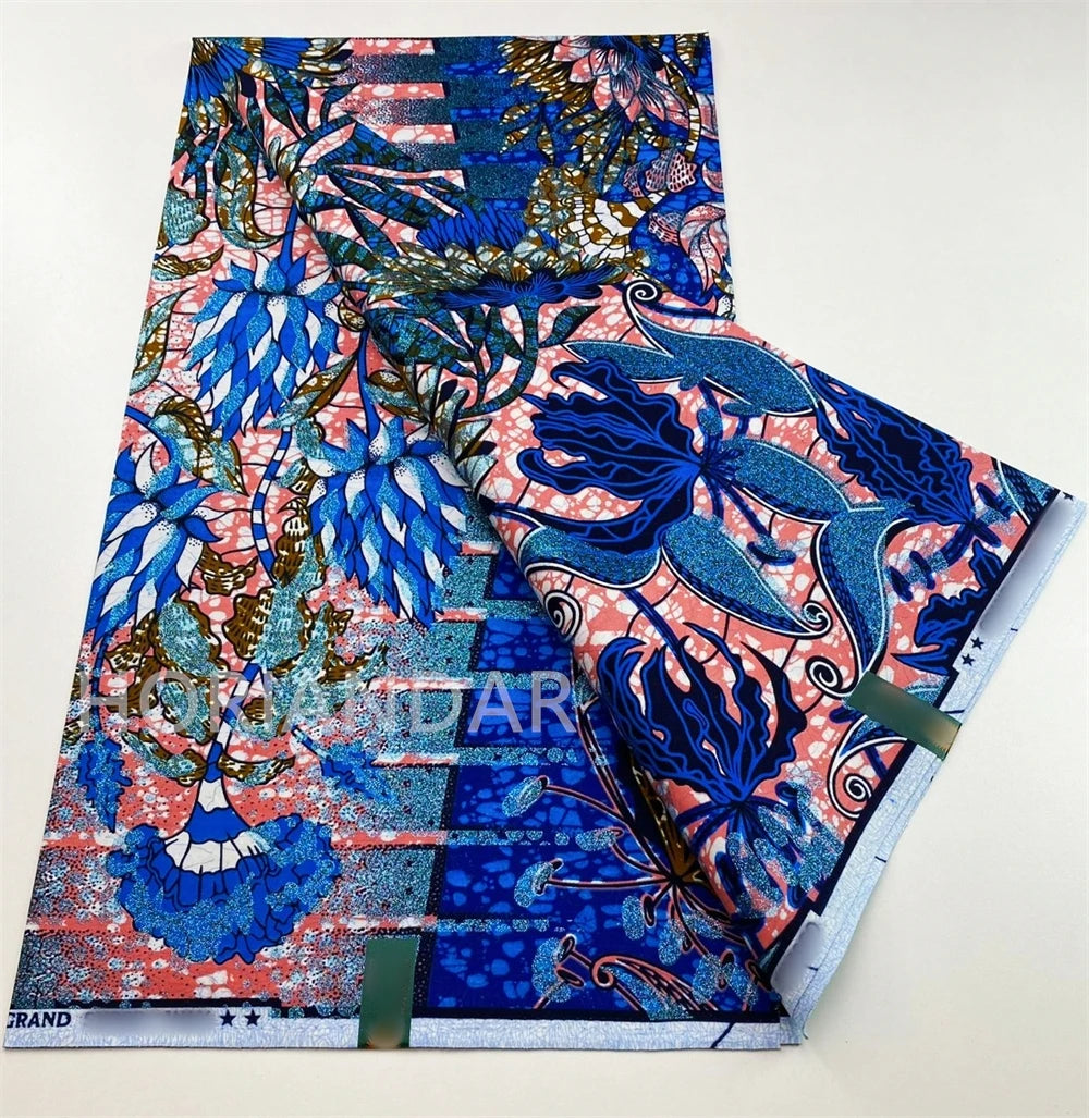 2026 Grand Super Original African Wax Fabric High Quality Nigerian Print Ankara Fabric For Sewing 6 Yard Women Dress 100% Cotton