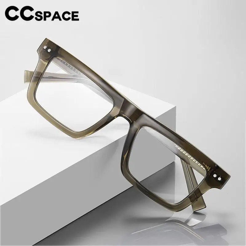 57176 Fashion Optical Spectacle Frames Men Popular Spring Hinge Glasses Frame Women Trend Square Transparent Eyeglass