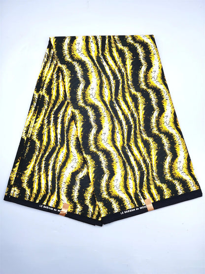 Ankara Fabric African Real Wax Print Fabric 100% Cotton High Quality 6 Yards African Fabric for Party Dress Nigeria