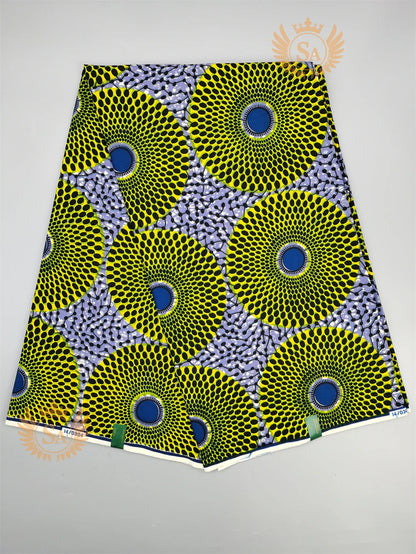 New 100% Cotton Original Real Wax Ankara Fabric 2021 African Print Fabric For Wedding Dress Tissue African Fabric Wax Fabric
