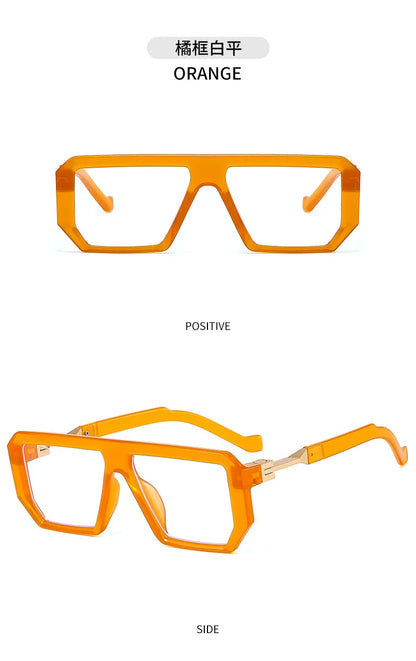 KOCOLIOR 2024 New Square Alloy Anti Blue Light Reading Glasses for Man and Woman Personalized and Fashionable Presbyopia Glasses