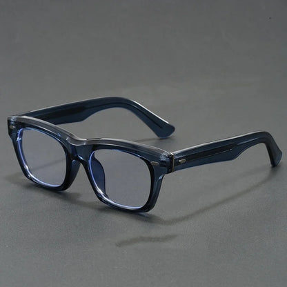 Japanese Square Glasses Frame Men Fashion Anti Blue Light Reading Glasses Men Good Quality Full Rim Eyewear