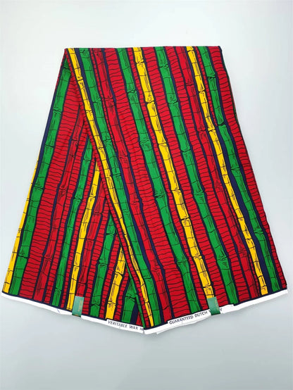 Dutch Hollandais Printed Fabric for African Classical Dress Veritable Real Wax Guaranteed 100% Cotton 6 Yards