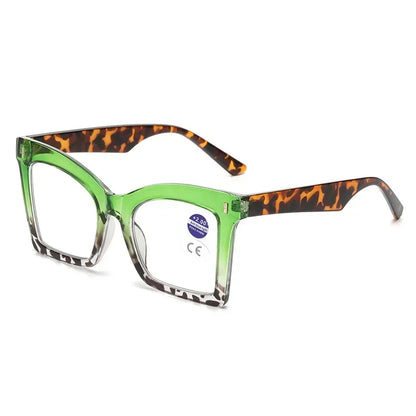 2025 New Style Reading Glasses for Women Fashion Men Oversized Square Prescription Glasses Large Frame Anti-blue Presbyopia