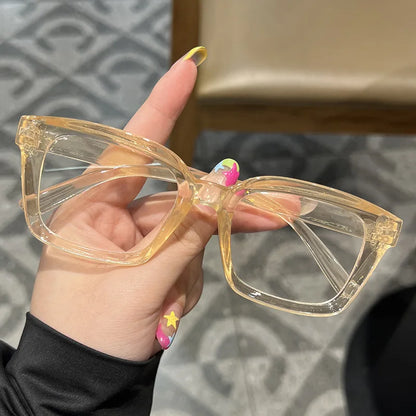 Transparent square Computer Glasses Frame Women Men Anti Blue Light Black Eyewear Blocking Glasses Optical Spectacle Eyeglass