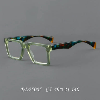 New In 2024 Plate Eyeglass Frame Retro Square Men's Eyeglass Frame Fashionable Optical Prescription Eyeglass Frame Women 25005