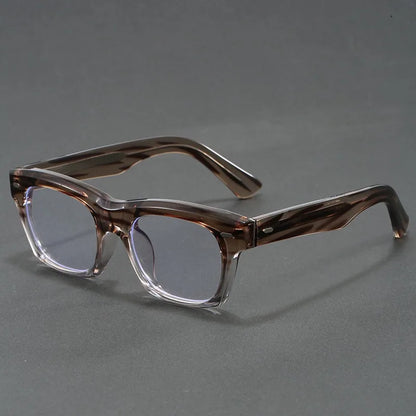 Japanese Square Glasses Frame Men Fashion Anti Blue Light Reading Glasses Men Good Quality Full Rim Eyewear