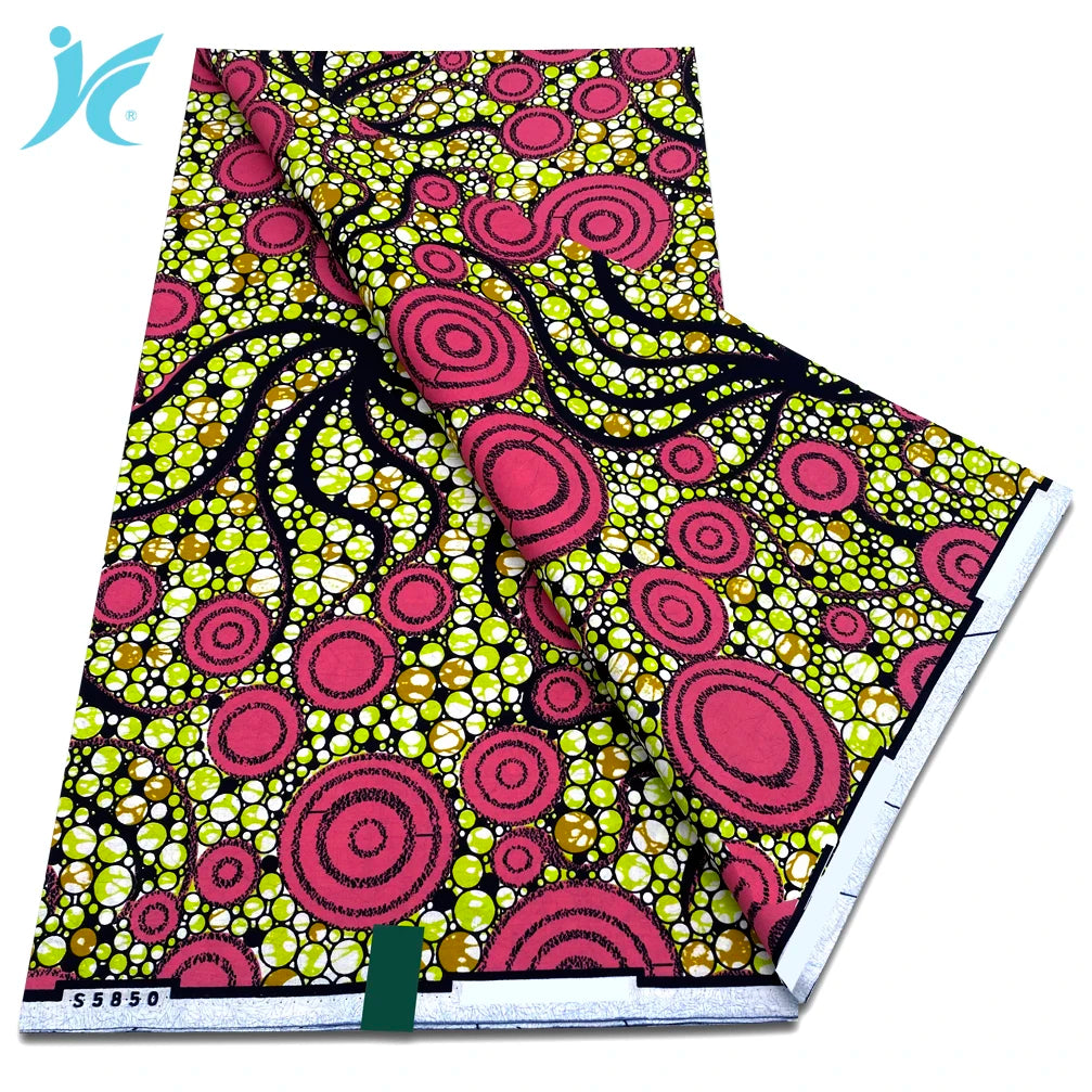 African Real Wax Prints Fabric Ankara Wax 100% Cotton Fabric Guaranteed Veritable Original Sewing Material