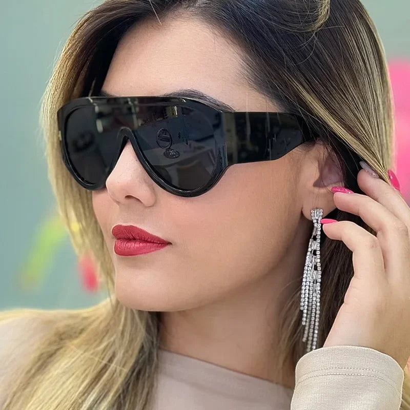 New Women's Men's Big Frame Sunglasses Fashion Retro Trend Sun Glasses Travel Street Photo Holiday Party Beach Eyewear