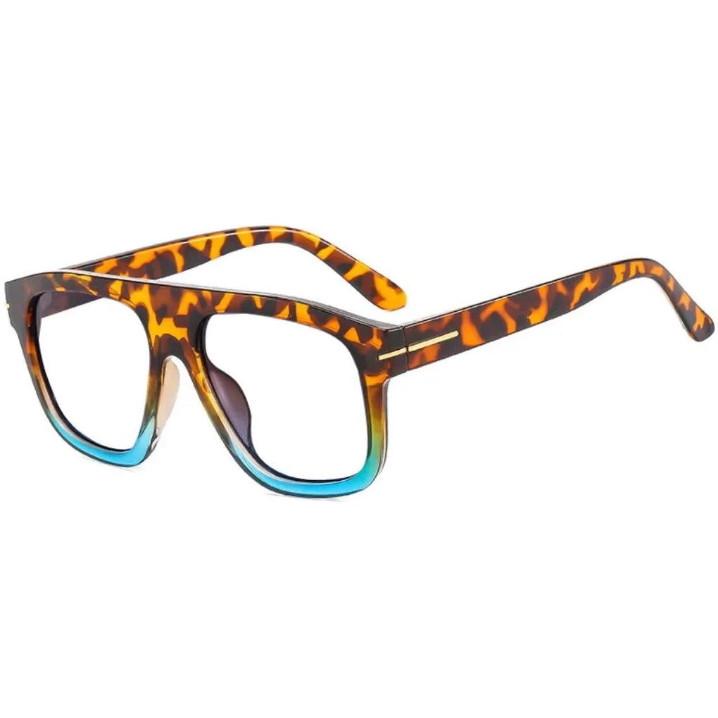 Oversized Square Reading Glasses Woman Men Decoration Retro Eyeglasses Trendy Anti Blue Light Single Focus Presbyopic Glasse
