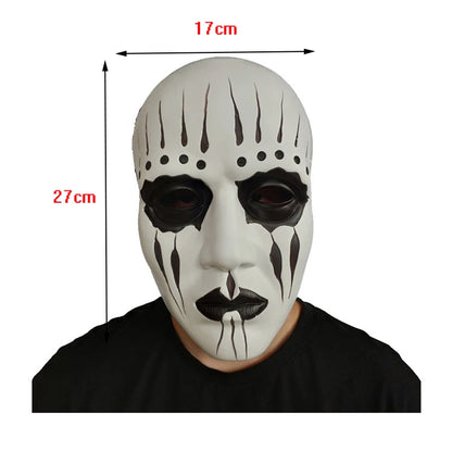 Halloween Band Resin Mask Joey Dressed Up Full Face Adults Mask Drummer Role Playing Movie Skull Masquerade Cosplay Scary Prop
