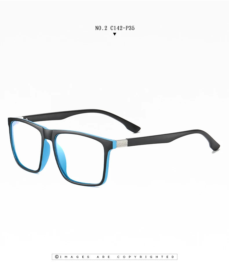 Men's Optical CR39 Lenses Myopia Presbyopic Eyewear Women Blue Light Blocking Prescription Reading Glasses TR90 Eyeglasses Frame
