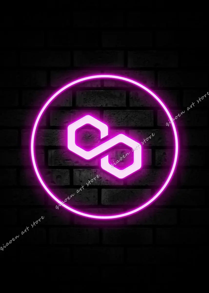 Bitcoin and Ethereum ETH BTC Neon Crypto Market Office Wall Art Pop Posters Prints Canvas Painting Room Home Decor