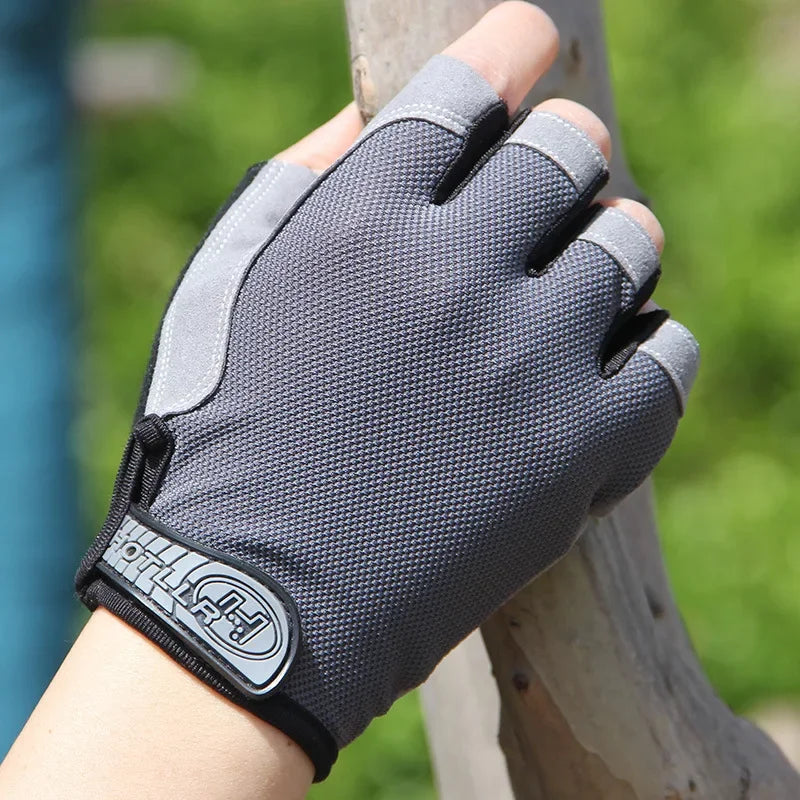 Gym Gloves Women Men Weightlifting Dumbbell Fitness Sport Training Exercise Gloves Non Slip Breathable Fingerless Cycling Gloves
