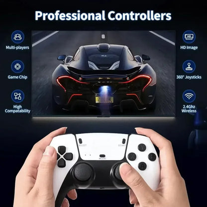 2026 New M15 Game Mini TV Handheld Game Console Wireless Gamepads Video Game 64G 20000+ Retro Game HD Output Two-player ﻿