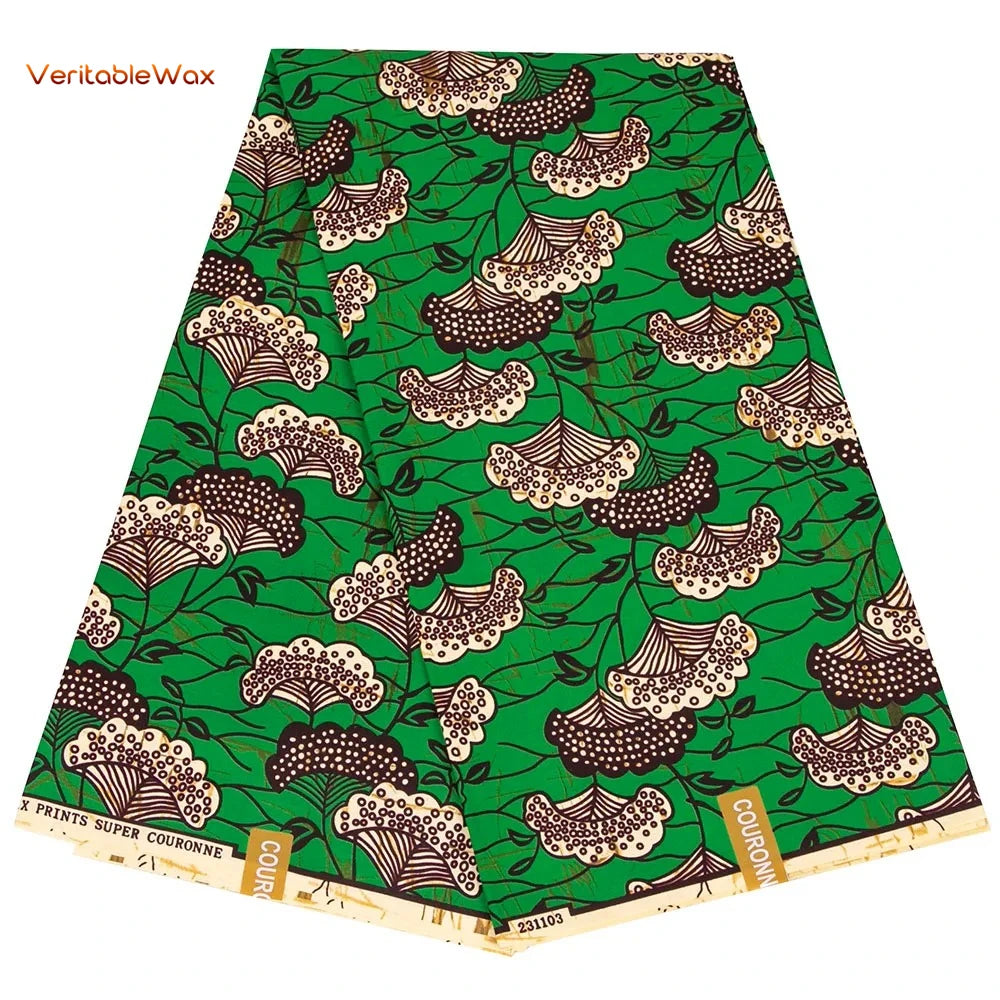 African Ankara Wax Fabric Patchwork Retro Style Double Prints Warp DIY Cloth Sewing Materials Africa Loincloth Polyester Tissu