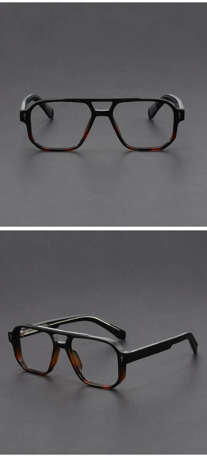 Luxury Brand Design Reading Glasses for Men Fashion Square Presbyopic Eyeglass Dioptric +1.00~+6.00 Customize Prescription