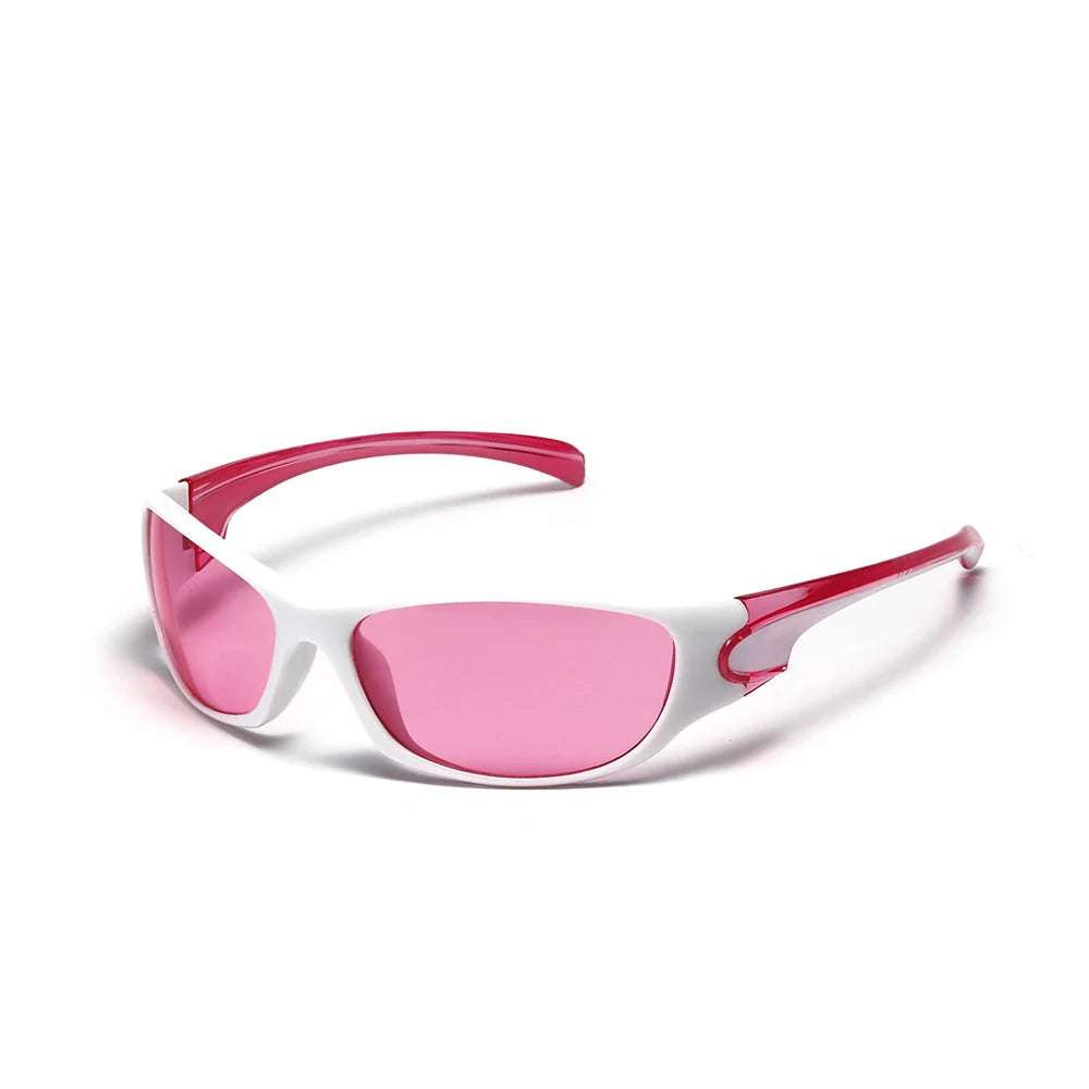 Y2K Silver Sunglasses Color Hollowed Out Future Sense Of Technology Hot Girls Net Red Sunglasses Women Sunglasses Trendy Men