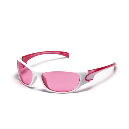 Y2K Silver Sunglasses Color Hollowed Out Future Sense Of Technology Hot Girls Net Red Sunglasses Women Sunglasses Trendy Men