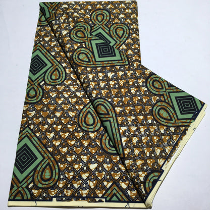 African New Wax Fabric Nigeria Ankara Wax Fabrics Newest Design Block Prints Batik Dutch For Dresses Sewing Cloth Materials