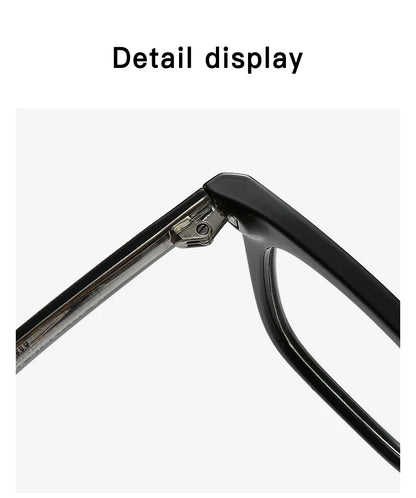 Transparent Square Men's Reading Glasses TR90 Large Frame Block Harmful Blue Light Myopia Prescription Glasses For Women