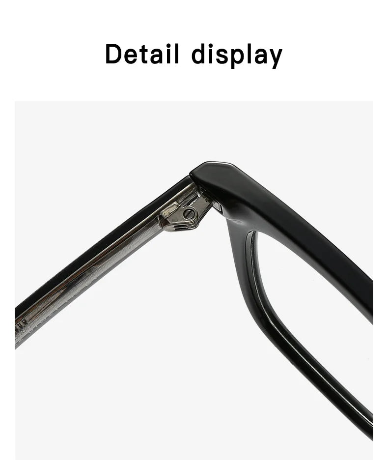 Transparent Square Men's Reading Glasses TR90 Large Frame Block Harmful Blue Light Myopia Prescription Glasses For Women