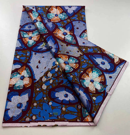 Grand Super 100% Cotton African Wax Fabric High Quality Wax Print Ankara Fabric For Sewing 6yards Women Fabric