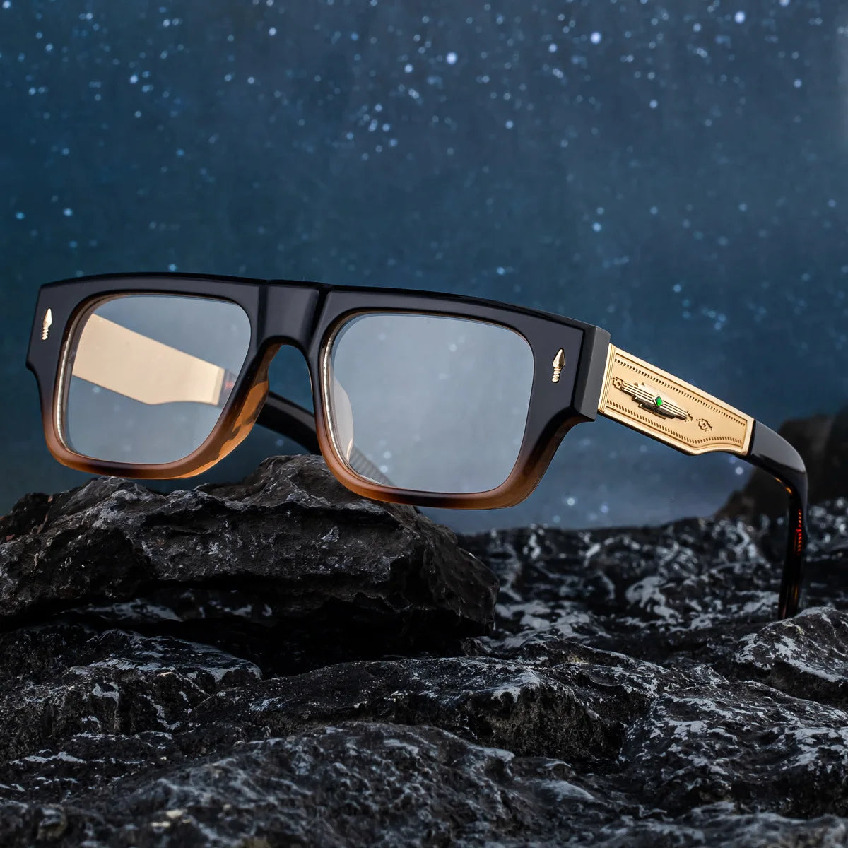 Fashion Oversized Square Reading Glasses Men Blue Light Blocking  Metal FrameGlasses Trendy Optical Presbyopia Eyeglasses0to+6.0
