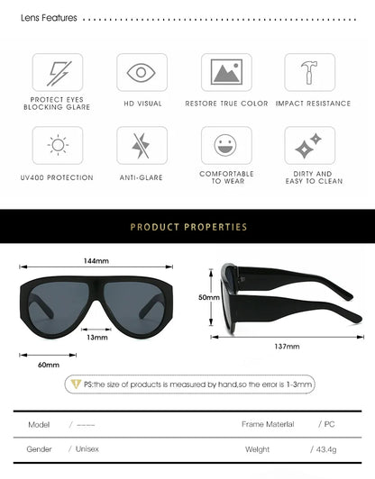 New Large Frame Luxury Myopia Glasses Anti Blue Light Oversized Pilot Fashion Eyeglasses Oval Clear Lens Short-sighted Eyewear