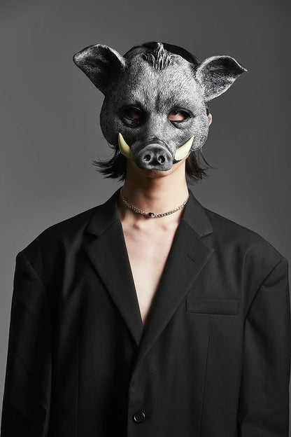 Pig Mask Comfortable Animal Wild Boar Mask for Men LARP Event Women Masquerade Carnival Costume Stage Easter Party Props