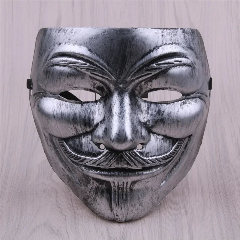 Halloween Mask Movie Cosplay Vendetta Hacker Mask Anonymous Guy Fawkes Christmas Party Gift for Adult Kids Film Theme Hot Sale