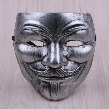 Halloween Mask Movie Cosplay Vendetta Hacker Mask Anonymous Guy Fawkes Christmas Party Gift for Adult Kids Film Theme Hot Sale