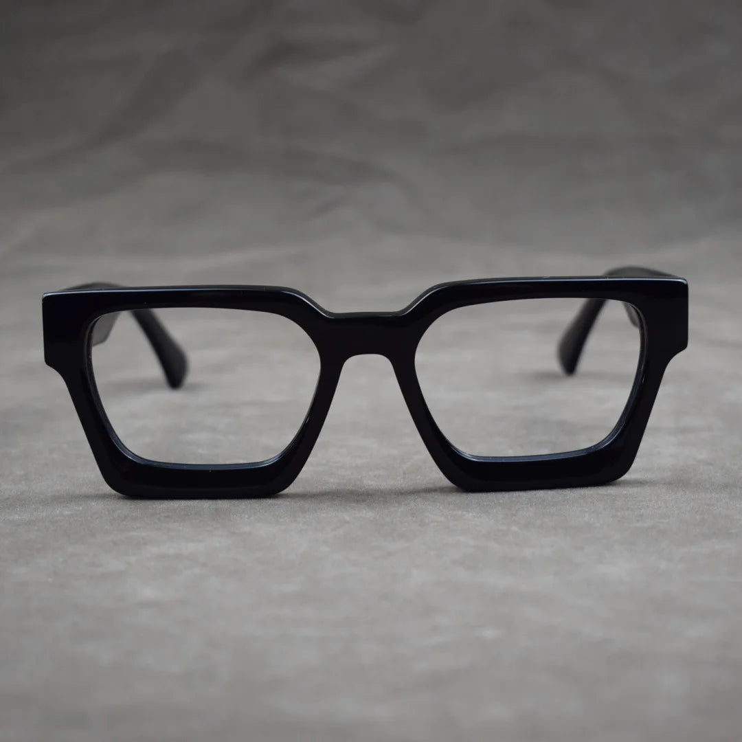 Luxury Thicken Acetate Reading Glasses Men Women Anti Blue Light Prescription Glasses Myopia Hyperopia Oversized Square Eyewear