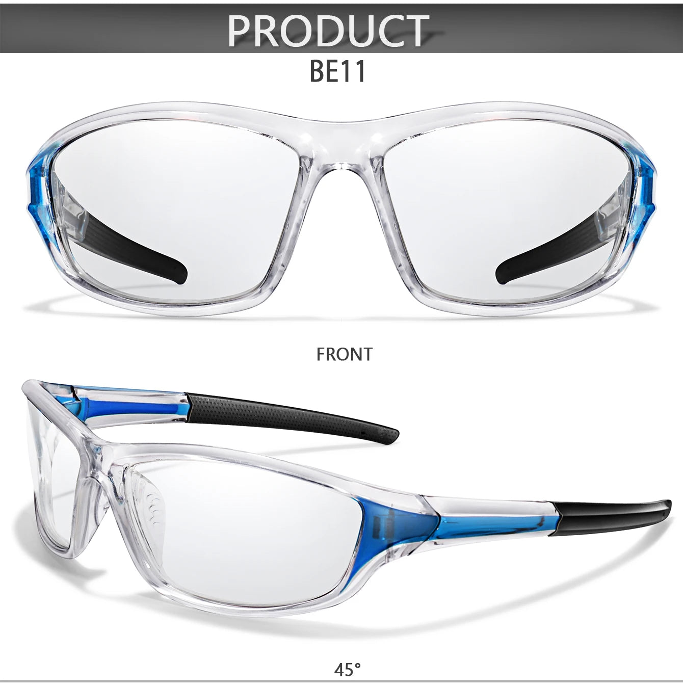 New Style Photochromic Cycling Eyewear Men Women MTB Bike Running Fishing Glasses Comfortable Brand Bicycle Goggles UV400