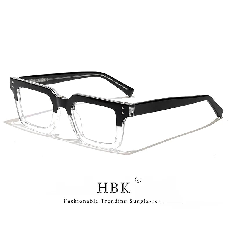 HBK Fashion Glasses Frames for Men TR90 Square Anti Blue Light Women's Daily Simple Business Glasses Optical Eyeglasses Frame