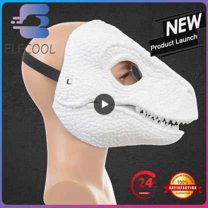 Animal Masks Easy To Wear Unique Activity Mouth Function Great For Halloween Parties High Quality Latex Material Dinosaur Mask