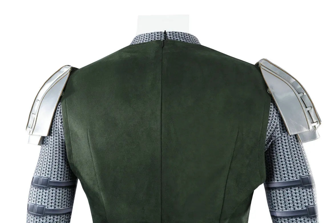 Doctor Doom Cosplay Costume Green Suits Silver Mask Silver Boots