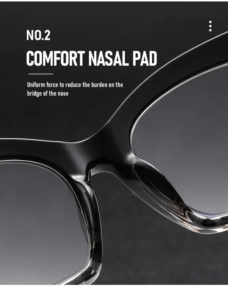 2025 New Style Reading Glasses for Women Fashion Men Oversized Square Prescription Glasses Large Frame Anti-blue Presbyopia