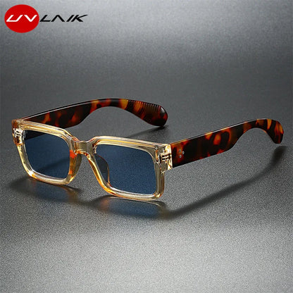 Simple Versatile Sunglasses Men Women Small Square Rivet Outdoor Driving Ultraviolet Protection Casual Sun Glasses