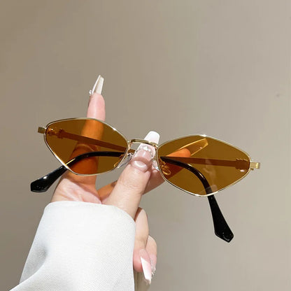 QVQV Fashion Diamond Shaped Cat Eyes Sunglasses Women Trendy Driving Sun Glasses 2026 New Luxury Brand Eyeglasses Outdoor