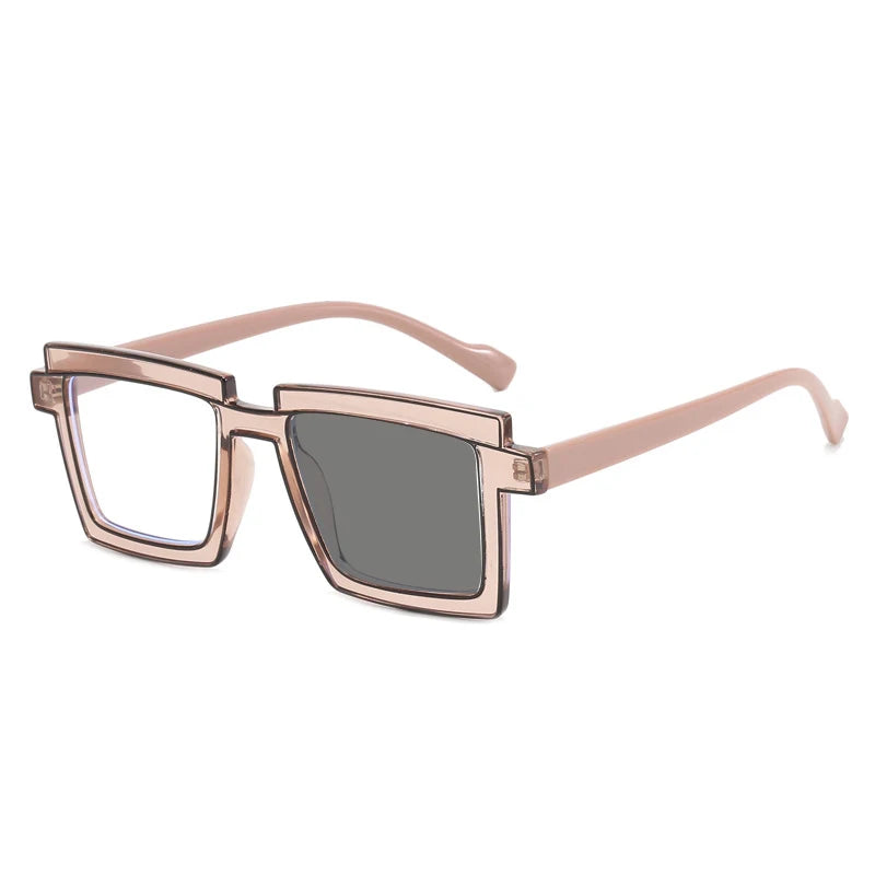 New Fashion Lady Reading Glasses Photochromic Blue Light Filter Prescription Hyperopia Eyeglasses Special Brand Design Frame