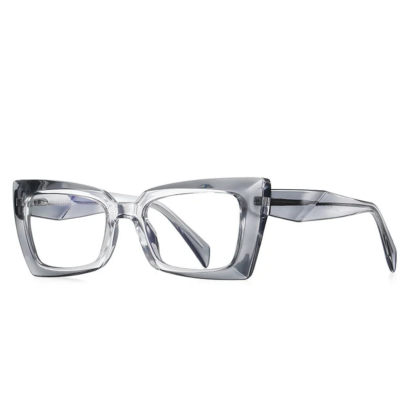 56875 Fashion Rectangle Anti-Blue Spectacle Frame Anti-Fatigue Computer Eyewear Frame for Women Gradient Eyeglasses
