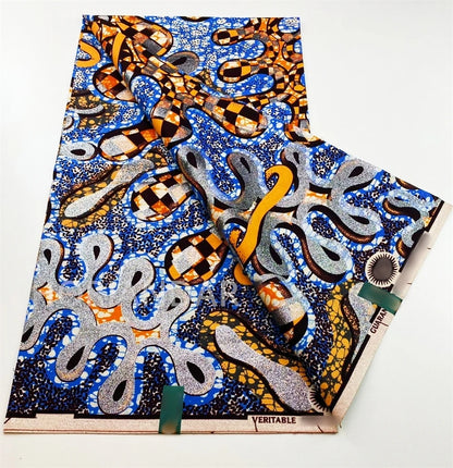 2026 Grand Super Original African Wax Fabric High Quality Nigerian Print Ankara Fabric For Sewing 6 Yard Women Dress 100% Cotton
