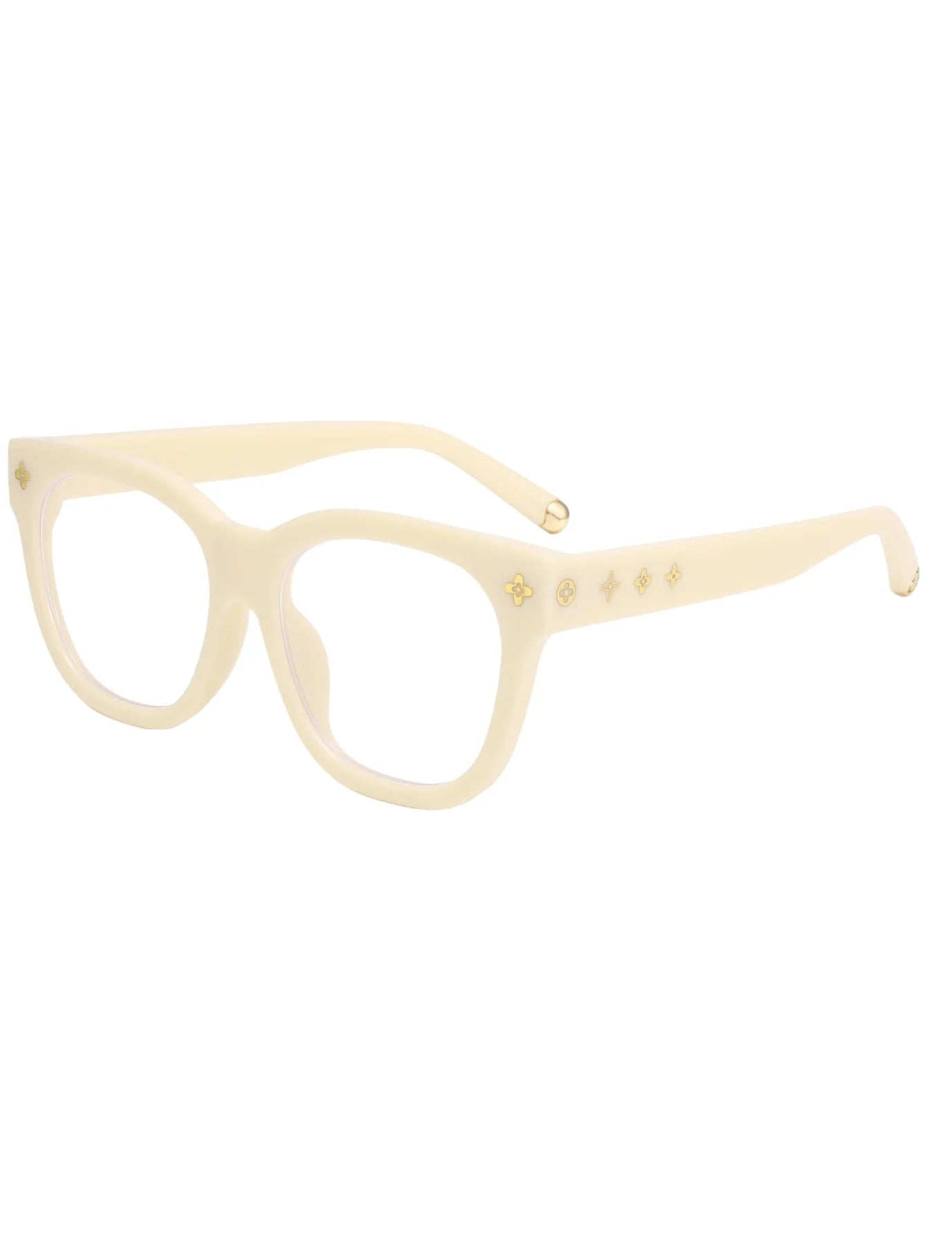 New retro box tortoise shell color glasses frame face-lifting fashion slim flat mirror blue glasses.