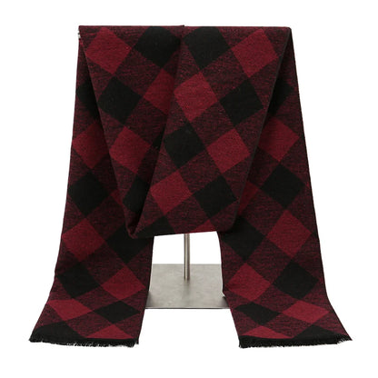 Fashion Scarves Man Autumn Winter Thick Warm Cashmere Business Long Wraps Boy Classic Shawl muffler