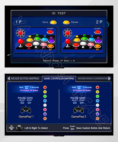 14-Inch Pandora Console Folding Portable Arcade Console Pandora DX Plus Box 26800 in 1 720P HD Screen Mini Arcade Moonlight