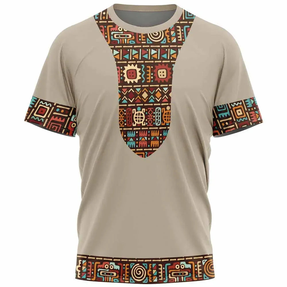 New Ethnic Tribal Dashiki T-Shirts African Patterns 3D Print Men Women Short Sleeve T Shirt Harajuku Y2k Tees Tops Kids Clothing