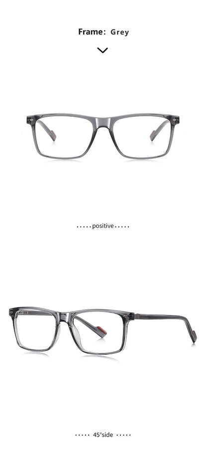 Blue Light Blocking Glasses for Men Women TR90 Square Frame Anti Eyestrain Computer Gaming Glasses Lightweight Unisex