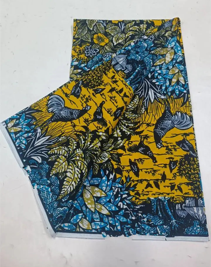 Ankara Wax Fabric 2024 High Quality African Wax Print Fabric 100% Cotton African Guaranteed Veritable Real Wax For Dresses