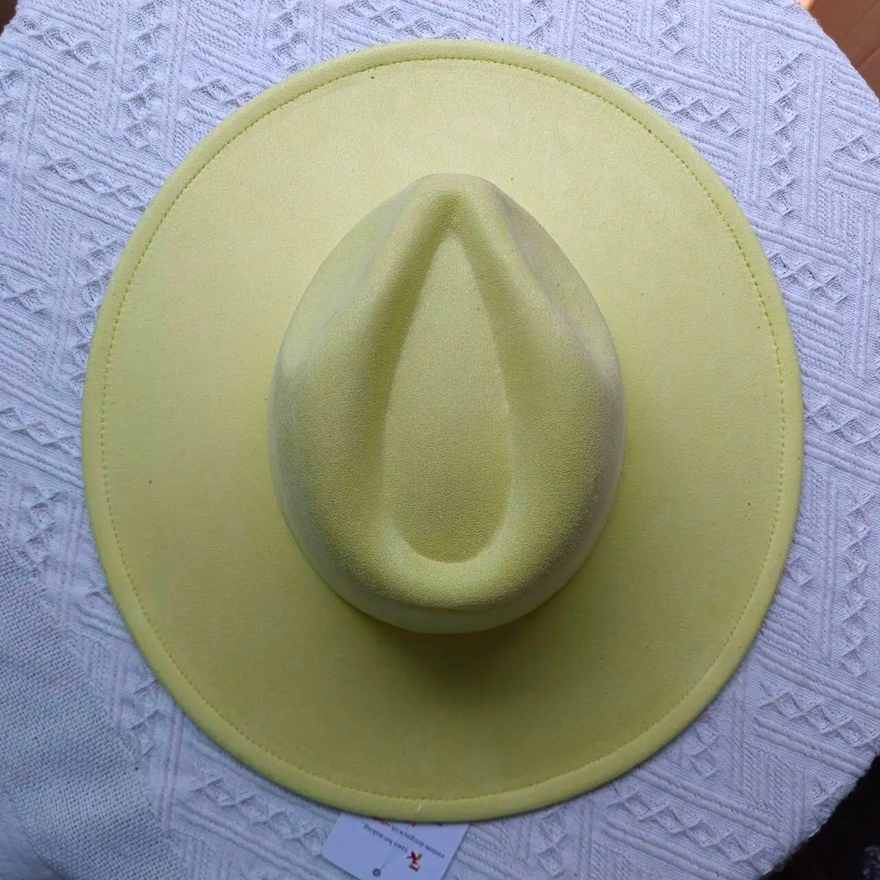 Suede Fedora Multicolor Heart-shaped Top 9.5cm Brim Men and Women Jazz Hat Panama Hat